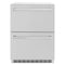 24 In. Touchstone 168 Can Outdoor-rated Dual Refrigerator Drawer With Satin Stainless Steel Doors
