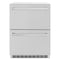 24 In. Touchstone 168 Can Outdoor-rated Dual Refrigerator Drawer With Satin Stainless Steel Doors
