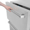 24 In. Touchstone 168 Can Outdoor-rated Dual Refrigerator Drawer With Satin Stainless Steel Doors
