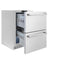 24 In. Touchstone 168 Can Outdoor-rated Dual Refrigerator Drawer With Stainless Steel Doors