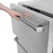 24 In. Touchstone 168 Can Outdoor-rated Dual Refrigerator Drawer With Stainless Steel Doors