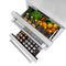24 In. Touchstone 168 Can Outdoor-rated Dual Refrigerator Drawer With Stainless Steel Doors