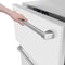 24 In. Touchstone 168 Can Outdoor-rated Dual Refrigerator Drawer With White Matte Doors