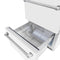 24 In. Touchstone 168 Can Outdoor-rated Dual Refrigerator Drawer With White Matte Doors
