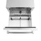 24 In. Touchstone 168 Can Outdoor-rated Dual Refrigerator Drawer With White Matte Doors