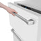 24 In. Touchstone 168 Can Outdoor-rated Dual Refrigerator Drawer With White Matte Doors