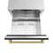 Autograph Edition 24 In. Touchstone 168 Can Outdoor-rated Dual Refrigerator Drawer With Black Matte Doors And Champagne Bronze Handles