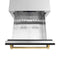 Autograph Edition 24 In. Touchstone 168 Can Outdoor-rated Dual Refrigerator Drawer With Black Matte Doors And Polished Gold Handles