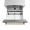 Autograph Edition 24 In. Touchstone 168 Can Outdoor-rated Dual Refrigerator Drawer With Black Stainless Steel Doors And Champagne Bronze Handles