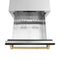 Autograph Edition 24 In. Touchstone 168 Can Outdoor-rated Dual Refrigerator Drawer With Black Stainless Steel Doors And Champagne Bronze Handles