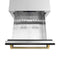 Autograph Edition 24 In. Touchstone 168 Can Outdoor-rated Dual Refrigerator Drawer With Black Stainless Steel Doors And Polished Gold Helix Handles