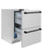 Autograph Edition 24 In. Touchstone 168 Can Outdoor-rated Dual Refrigerator Drawer With Satin Stainless Steel Doors And Matte Black Handles