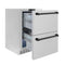 Autograph Edition 24 In. Touchstone 168 Can Outdoor-rated Dual Refrigerator Drawer With Satin Stainless Steel Doors And Matte Black Handles