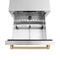 Autograph Edition 24 In. Touchstone 168 Can Outdoor-rated Dual Refrigerator Drawer With Stainless Steel Doors And Champagne Bronze Handles