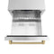 Autograph Edition 24 In. Touchstone 168 Can Outdoor-rated Dual Refrigerator Drawer With Stainless Steel Doors And Champagne Bronze Handles
