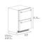 Autograph Edition 24 In. Touchstone 168 Can Outdoor-rated Dual Refrigerator Drawer With Stainless Steel Doors And Polished Gold Helix Handles