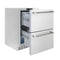 Autograph Edition 24 In. Touchstone 168 Can Outdoor-rated Dual Refrigerator Drawer With Stainless Steel Doors And Polished Nickel Helix Handles