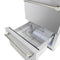 Autograph Edition 24 In. Touchstone 168 Can Outdoor-rated Dual Refrigerator Drawer With Stainless Steel Doors And Polished Nickel Helix Handles