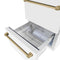 Autograph Edition 24 In. Touchstone 168 Can Outdoor-rated Dual Refrigerator Drawer With White Matte Doors And Champagne Bronze Handles