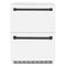 Autograph Edition 24 In. Touchstone 168 Can Outdoor-rated Dual Refrigerator Drawer With White Matte Doors And Matte Black Handles
