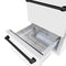 Autograph Edition 24 In. Touchstone 168 Can Outdoor-rated Dual Refrigerator Drawer With White Matte Doors And Matte Black Handles