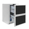 Autograph Edition 24 In. Touchstone 168 Can Outdoor-rated Dual Refrigerator Drawer With Panel-ready Doors And Champagne Bronze Handles