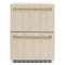 Autograph Edition 24 In. Touchstone 168 Can Outdoor-rated Dual Refrigerator Drawer With Panel-ready Doors And Champagne Bronze Handles