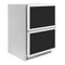 Autograph Edition 24 In. Touchstone 168 Can Outdoor-rated Dual Refrigerator Drawer With Panel-ready Doors And Polished Gold Handles