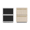 Autograph Edition 24 In. Touchstone 168 Can Outdoor-rated Dual Refrigerator Drawer With Panel-ready Doors And Polished Gold Handles