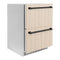 Autograph Edition 24 In. Touchstone 168 Can Outdoor-rated Dual Refrigerator Drawer With Panel-ready Doors And Matte Black Handles