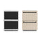 Autograph Edition 24 In. Touchstone 168 Can Outdoor-rated Dual Refrigerator Drawer With Panel-ready Doors And Matte Black Handles