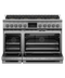 48" Series 9 Professional 8 Burner Dual Fuel Self-Cleaning Range, LPG