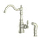 Rembrandt Single Handle Kitchen Faucet And Side Sprayer In Brushed Nickel
