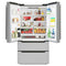 22.5 Cu. ft. French Door Refrigerator, Deep Freezer, 4 Door Stainless-Steel Fridge