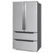 22.5 Cu. ft. French Door Refrigerator, Deep Freezer, 4 Door Stainless-Steel Fridge