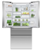 Freestanding French Door Refrigerator Freezer, 32", 16.8 cu ft, Ice & Water