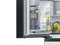 Bespoke 4-Door French Door Refrigerator (23 cu. ft.) with AutoFill Water Pitcher in White Glass