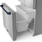 30 Inch 17.5 Cu Ft French Door Counter Depth Refrigerator With Ice Maker In Stainless Steel/navy Blue Gordon Ramsay Series