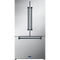 36 Inch 20.3 Cu Ft French Door Counter Depth Refrigerator With Ice Maker In Stainless Steel/navy Blue Gordon Ramsay Series