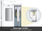 Bespoke 23 cu. ft. Counter Depth 4-Door French Door Refrigerator with Inner Beverage Center & FlexZone™ Drawer in Stainless Steel