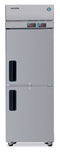 Refrigerator and Freezer, Single Section Dual Temp Upright, Half Stainless Doors with Lock