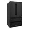 36 In. 22.5 Cu. Ft. Counter-depth French Door Refrigerator With Ice Maker In Fingerprint-resistant Black Stainless Steel