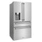 36 In. 21.6 Cu. Ft. Counter-depth French Door Refrigerator With Water And Ice Dispenser In Fingerprint-resistant Stainless Steel