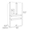 36 In. 21.6 Cu. Ft. Counter-depth French Door Refrigerator With Water And Ice Dispenser In Fingerprint-resistant Stainless Steel