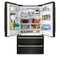 Autograph Edition 36 In. 22.5 Cu. Ft. Counter-depth French Door Refrigerator With Ice Maker In Fingerprint-resistant Black Stainless Steel With Polished Gold Traditional Handles