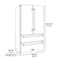 Autograph Edition 36 In. 22.5 Cu. Ft. Counter-depth French Door Refrigerator With Ice Maker In Fingerprint-resistant Black Stainless Steel And Polished Gold Helix Handles