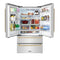 Autograph Edition 36 In. 22.5 Cu. Ft. Counter-depth French Door Refrigerator With Ice Maker In Fingerprint-resistant Stainless Steel With Champagne Bronze Traditional Handles