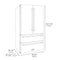 Autograph Edition 36 In. 22.5 Cu. Ft. Counter-depth French Door Refrigerator With Ice Maker In Fingerprint-resistant Stainless Steel With Polished Gold Modern Handles