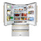 Autograph Edition 36 In. 22.5 Cu. Ft. Counter-depth French Door Refrigerator With Ice Maker In Fingerprint-resistant Stainless Steel With Polished Gold Traditional Handles