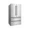Autograph Edition 36 In. 22.5 Cu. Ft. Counter-depth French Door Refrigerator With Ice Maker In Fingerprint-resistant Stainless Steel And Polished Nickel Helix Handles